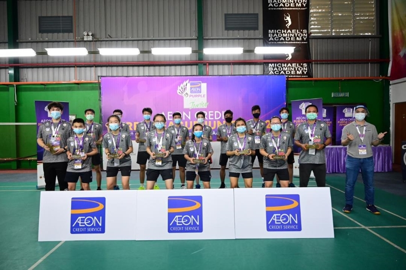 巴生迅升羽球俱乐部以B组全胜纪录晋级2020永旺信用紫盟青年羽球联赛总决赛。（照片由大会提供）