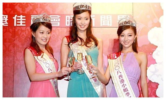 马赛（右）是2008年港姐季军及最上镜小姐，发展比当年的冠亚军（张舒雅、陈倩扬）好。