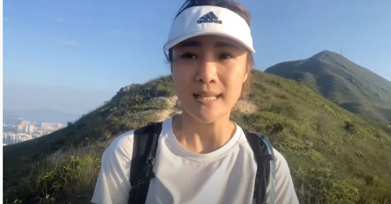 朱智贤PO登山视频试水温。