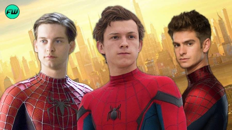 蜘蛛人汤贺兰（中）主演的最新《蜘蛛人3》，传出将找来前两代蜘蛛人──托比麦奎尔（左）与安德鲁加菲尔合体对抗共同敌人。