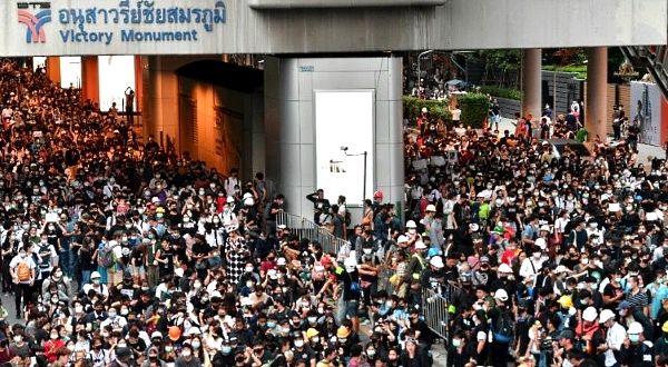 The student-led pro-democracy movement has been gaining momentum since mid-July. AFP