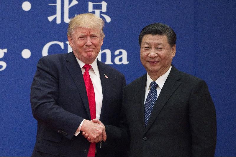 分析认为，在习近平寻求巩固中国崛起成为全球强权国家时，特朗普若在11月3日的总统大选胜出，或许对中国有利。（法新社照片）