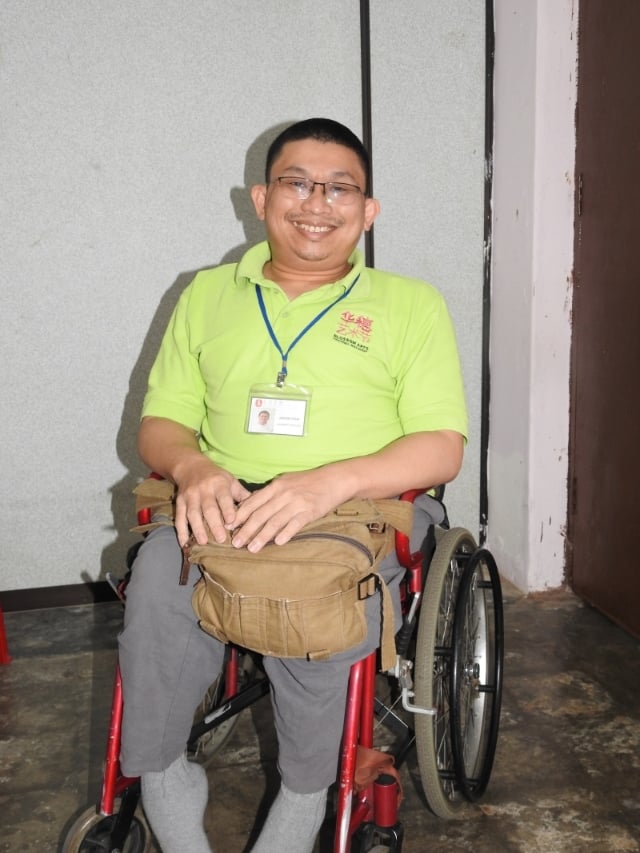 伊甸经理蔡真青也是坐轮椅的障友。