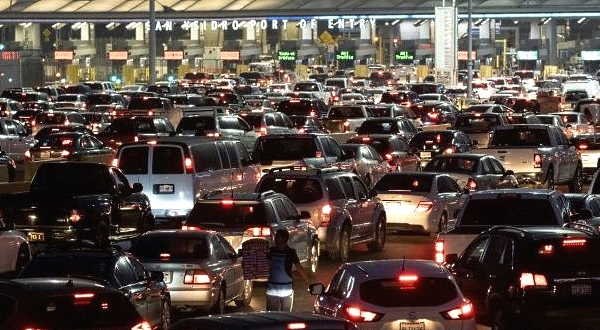 San Ysidro, a gateway between Tijuana and San Diego, is one of the world's busiest border crossings. AFP