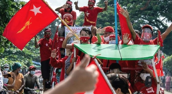 NLD is widely expected to win next week's election -- five years after it swept to power in a landslide victory. AFP