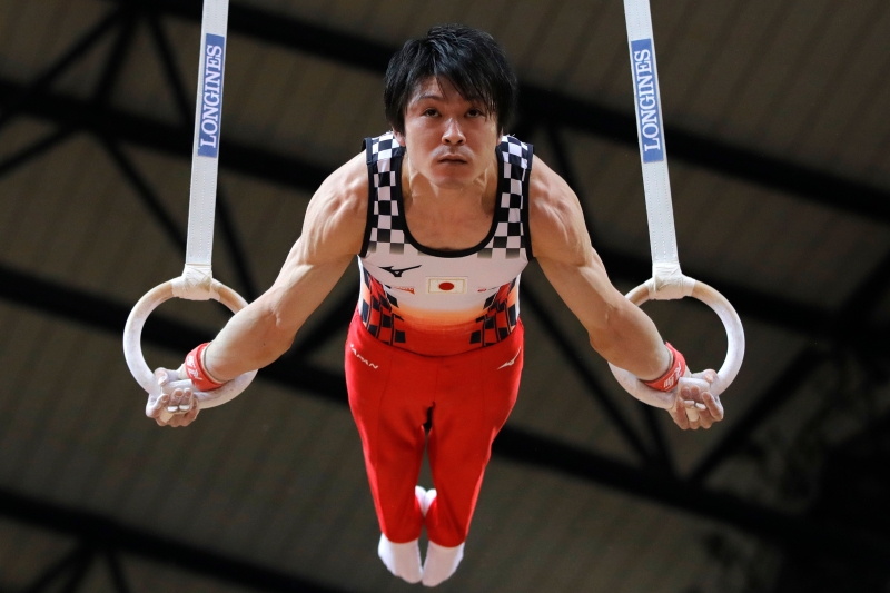 日本体操名将内村航平确诊冠病，不过属于无症状感染。（美联社照片）

