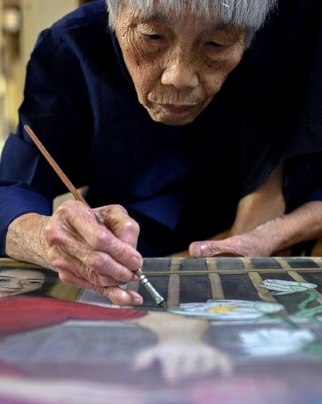"Some may like my paintings, some not -- I really don't care," Bich says. AFP "Some may like my paintings, some not -- I really don't care," Bich says. AFP
