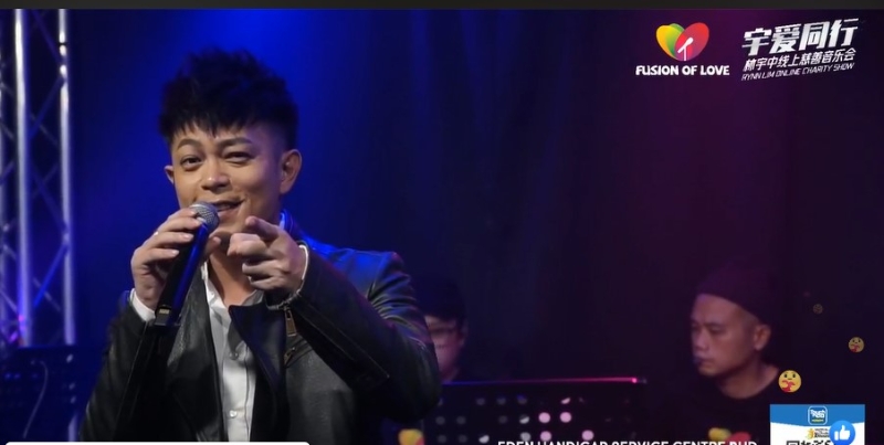 林宇中自掏腰包捐出1万令吉，出力又出钱，获赞是歌手中最佳典范。