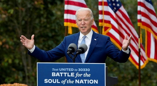 Biden has traded traditional rallies for smaller and less frequent appearances as he balances the pandemic with campaigning against Trump. AFP Biden has traded traditional rallies for smaller and less frequent appearances as he balances the pandemic with campaigning against Trump. AFP