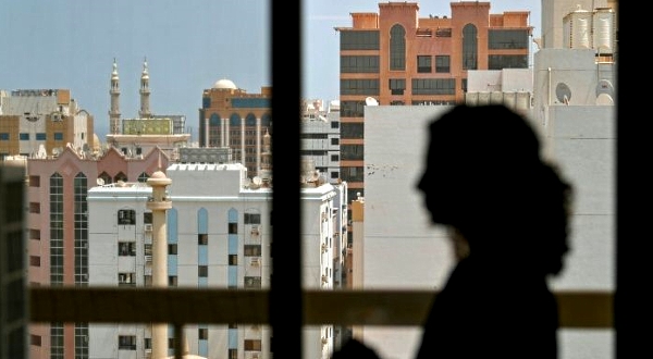Emirati sculptor Moza Almatrooshi at her studio overlooking Sharjah Art Museum. AFP Emirati sculptor Moza Almatrooshi at her studio overlooking Sharjah Art Museum. AFP