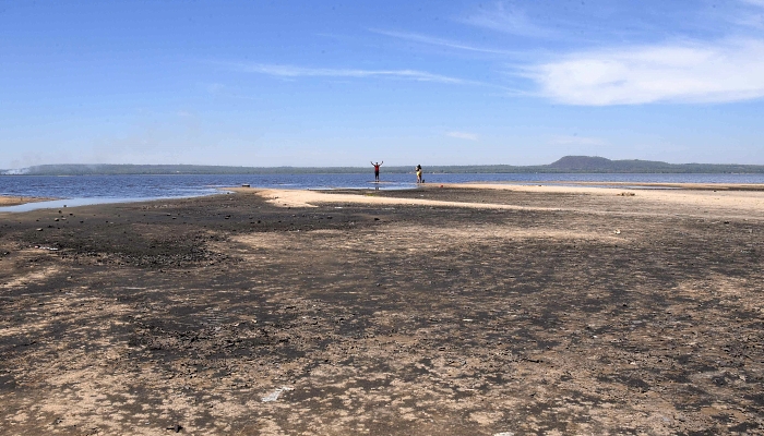 View of the dried banks of Lake Ypacarai in San Bernardino, Paraguay. Water levels of Lake Ypacarai are on their historical lows due to the severe drought affecting the country. AFP View of the dried banks of Lake Ypacarai in San Bernardino, Paraguay. Water levels of Lake Ypacarai are on their historical lows due to the severe drought affecting the country. AFP