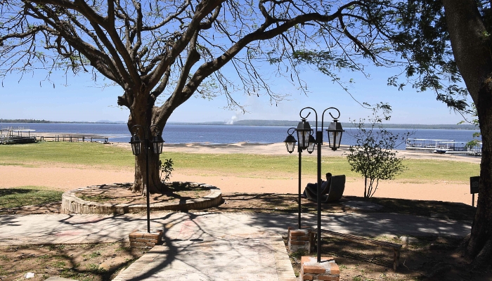 View of the dried banks of Lake Ypacarai in San Bernardino, Paraguay. Water levels of Lake Ypacarai are on their historical lows due to the severe drought affecting the country. AFP View of the dried banks of Lake Ypacarai in San Bernardino, Paraguay. Water levels of Lake Ypacarai are on their historical lows due to the severe drought affecting the country. AFP