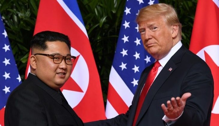Trump and Kim met twice after their landmark summit in Singapore in 2018. AFP