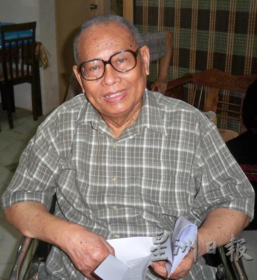 1961年率领《马来前锋报》记者罢工的前总编辑赛扎哈里（1928-2016）。