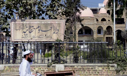 The Darul Uloom Haqqania seminary has churned out a who;s who of Taliban top brass. AFP