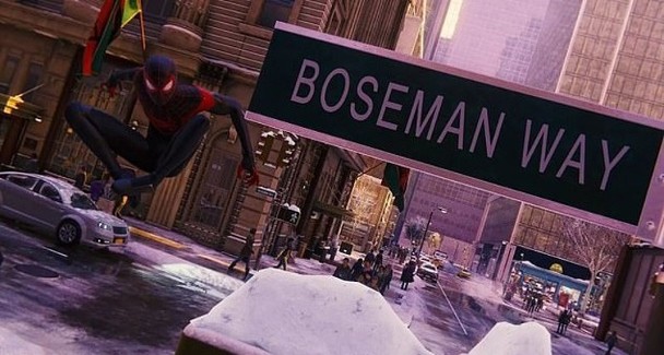 新蜘蛛人电子游戏《Spider-Man: Miles Morales》，其中一条街道“Boseman Way（博斯曼街）”，向“黑豹”查德维克博斯曼致敬。