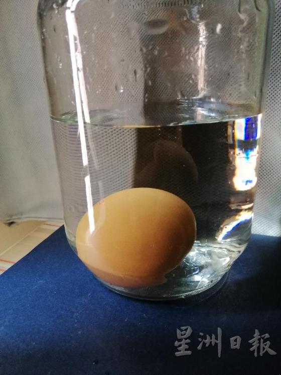 平躺沉在水底的，才是最新鮮的蛋。