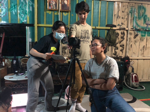 《Ayahku Dr. G》制作团队：罗早仪（左起）、张瑞麟和希达雅。