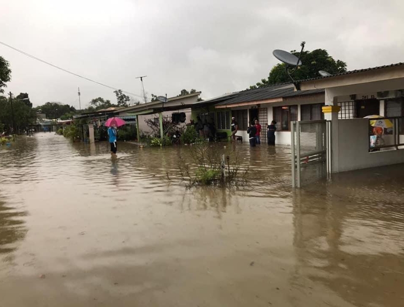日前一场大雨造成该地区发生淹水问题。