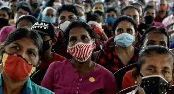 A mass gathering during the coronavirus pandemic. AFP A mass gathering during the coronavirus pandemic. AFP