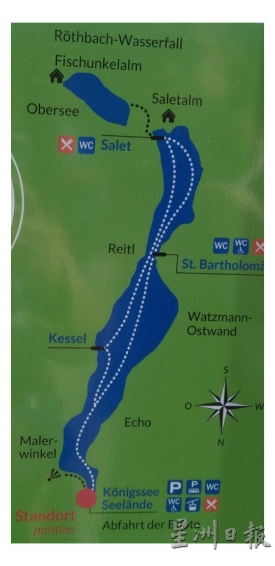 国王湖地图。