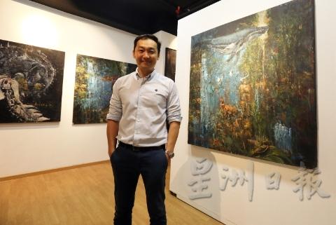 张世伟在49岁之际，实现成为画家的梦想。