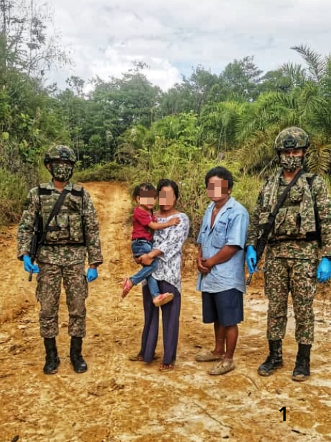 军方昨午在伦乐一带的行动中,逮捕偷渡进入我国的一家三口印尼人。