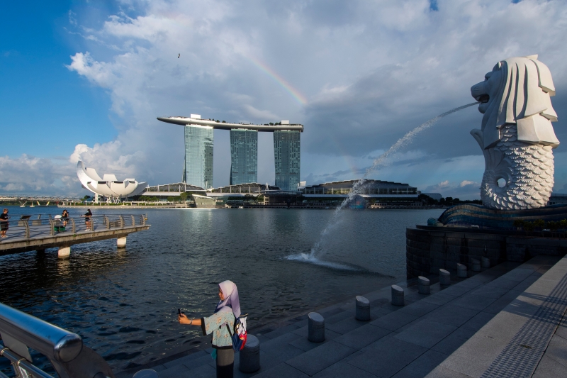 鱼尾狮公园，是新加坡的重要地标。