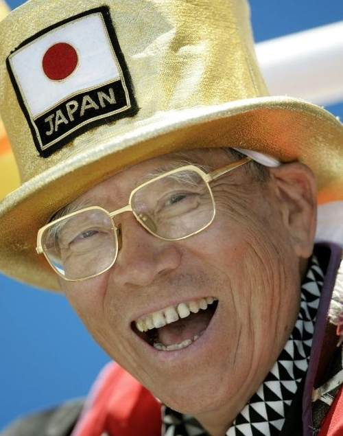 Naotoshi Yamada, Japan's 'Olympic Grandad' died in 2019. AFP