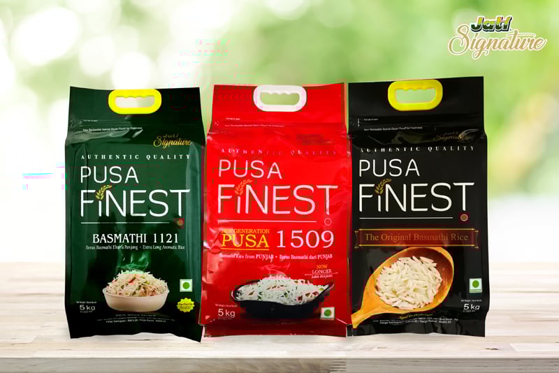 Jati Signature推出3款健康的 Basmathi 印度香米。 Jati Signature推出3款健康的 Basmathi 印度香米。