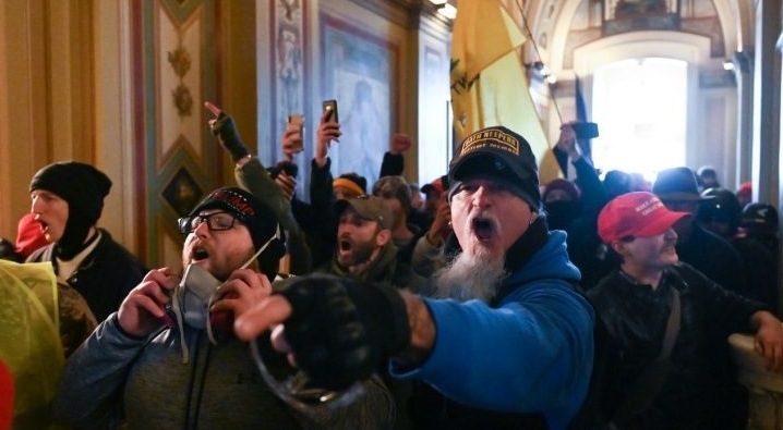 Protesters stormed the US Capitol in Washington, disrupting a joint session of Congress that would certify Joe Biden's election win. AFP