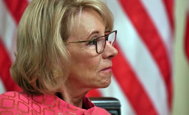 Secretary of Education Betsy DeVos. AFP