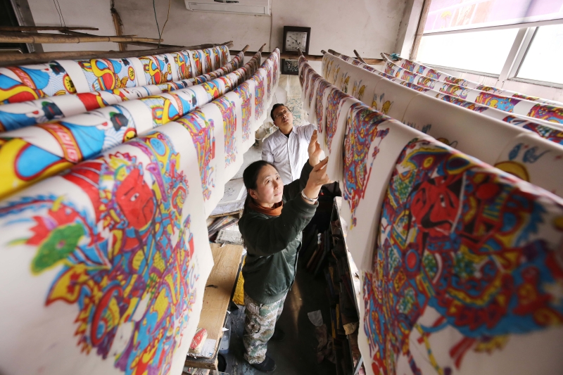 杨家埠木版年画在2006年入选中国国家非物质文化遗产目录。