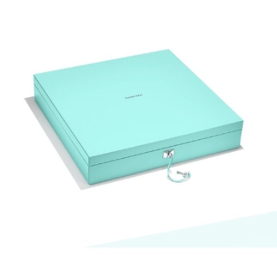 Tiffany 蓝的皮革外盒，便叫人一见倾心。