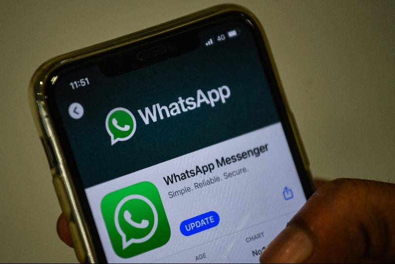 大规模的WhatsApp逃亡潮让对手telegram 获益。（图：法新社）