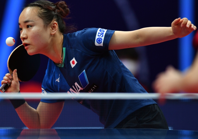 伊藤美诚在2020年世界杯获得铜牌，世界排名第3的她是日本女乒冲击奥运会女单奖牌的最大希望。（新华社照片）