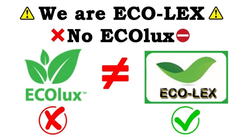 ECO-LEX公司制作了一张比较图，澄清他们与事件无关。