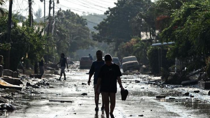 The mortality burden of climate-related catastrophes such as storms is overwhelmingly borne by developing countries. AFP