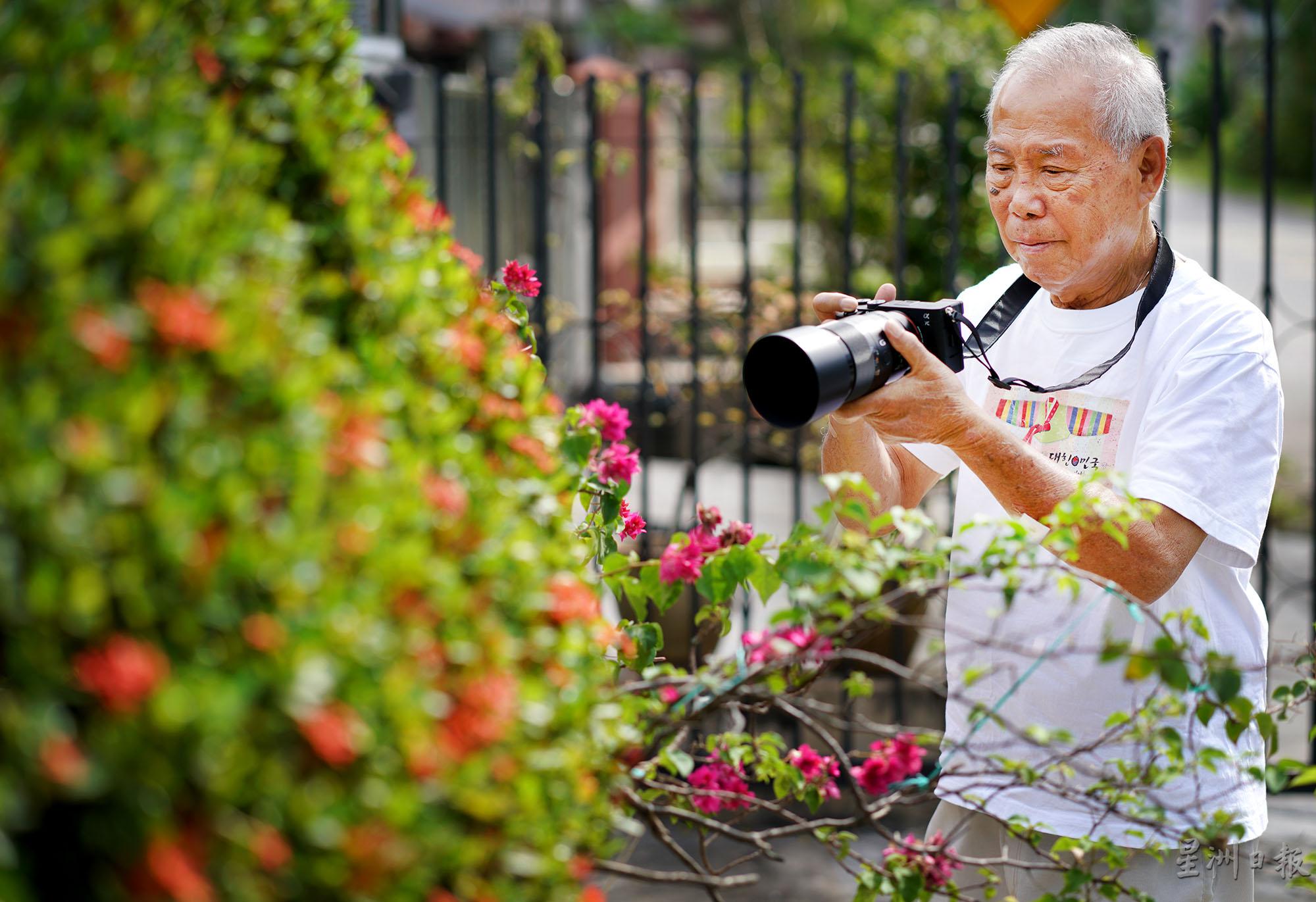 由于受疫情影响无法出国，欧锦华偶尔会带著相机在住家附近拍摄大自然之美。