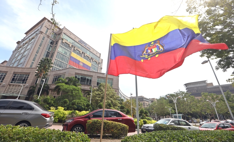 旗帜随风飘扬与直辖区部大厦的大旗帜显得格外吸晴。

