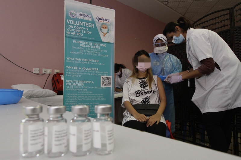 年龄介于18至50岁的大马公民，都可以成为注射试验疫苗的志愿者。