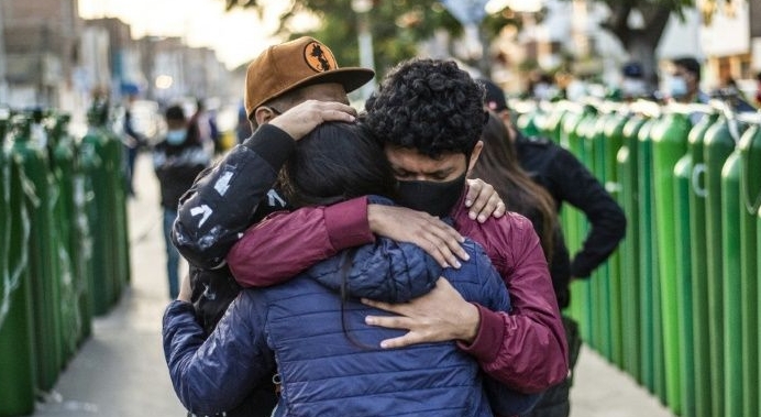 The second wave of Covid-19 has seen oxygen supplies run low in several South American countries. AFP