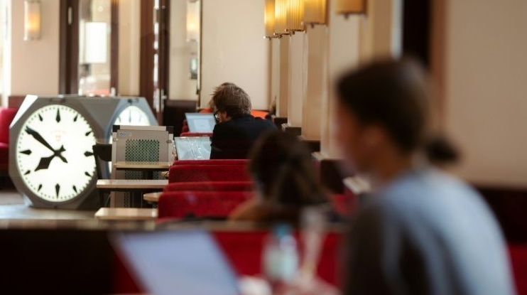 Cafe Museum, part of Vienna's iconic cafe culture since 1899, is not allowed to serve its new visitors any food or drink. AFP