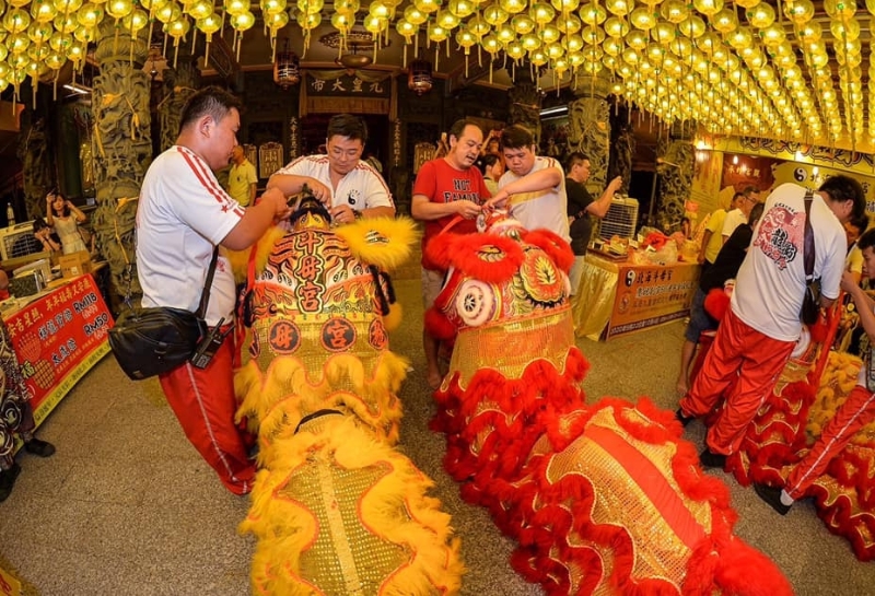 北海斗母宫龙狮神将会去年的农历新年前举行点睛仪式。