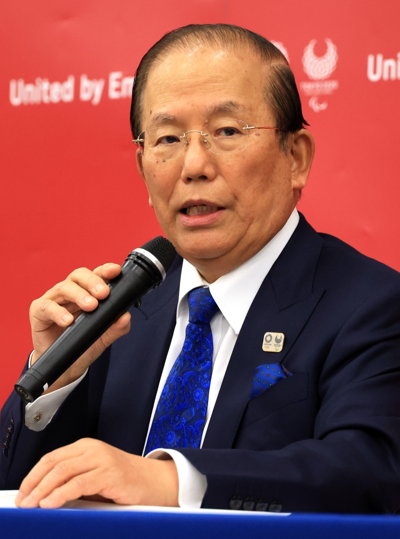 在前东京奥运会组委会主席森喜朗因性别歧视言论而辞职后，武藤敏郎（图）表示将尽快开始选拔主席候选人。（法新社照片）