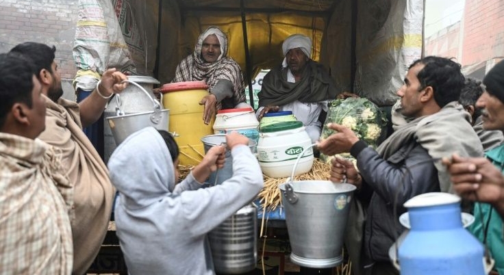 Small villages surrounding Delhi have become a vital network of support for the huge farmer protest camps. AFP