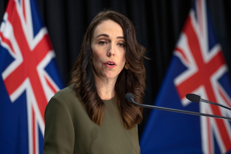 纽西兰总理阿德恩宣布，奥克兰从星期日上午6时开始，进入为期7天的3级警戒。（图：美联社）