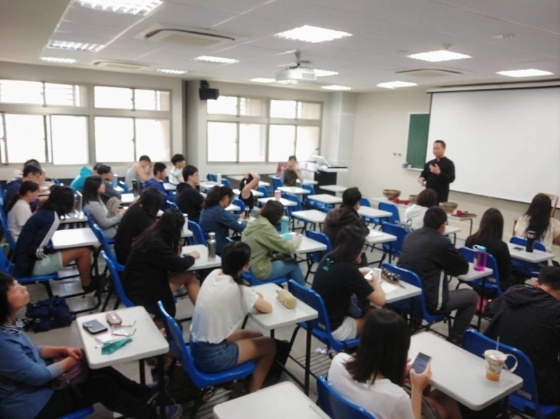 孙文豪也担任台湾成功大学的通识课程讲师。（受访者提供）