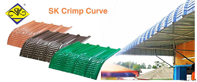 SK Crimp Curve弧形瓦典雅美观。 SK Crimp Curve弧形瓦典雅美观。