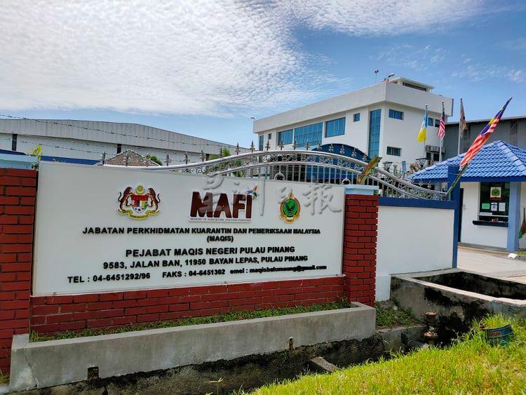 州内唯一的动物检疫站位于槟城国际机场附近。